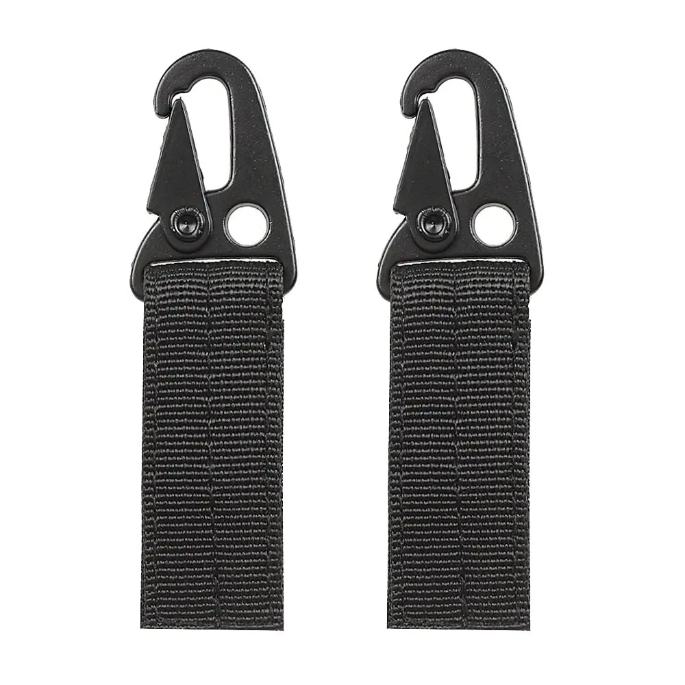 High Quality Tactical Gear Nylon velcro strap key ring holder for