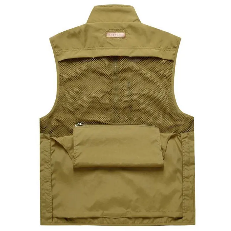 Online Armee Grün, khaki Farbe Mann Schnell Trocken Mesh Multi tasche Fotografie Jagd Werbung Angeln Weste Abnehmbare Weste Größe M XXXL