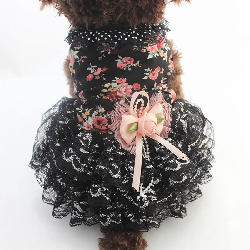 Dog Cat Floral Dress Pet Puppy Skirt Wholesale