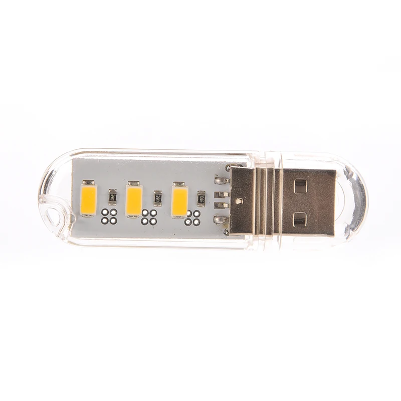 1 шт. мини USB LED белый цвет ночник компьютер ноутбук мобильное зарядное устройство