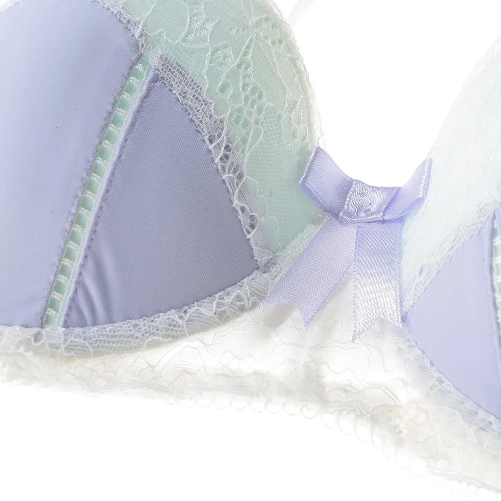 Push Up Bra Set Top Sexy Lace Bra & Panties Plus Size Elegant Embroidery Floral Print Adjustable Strap Lingerie Sets