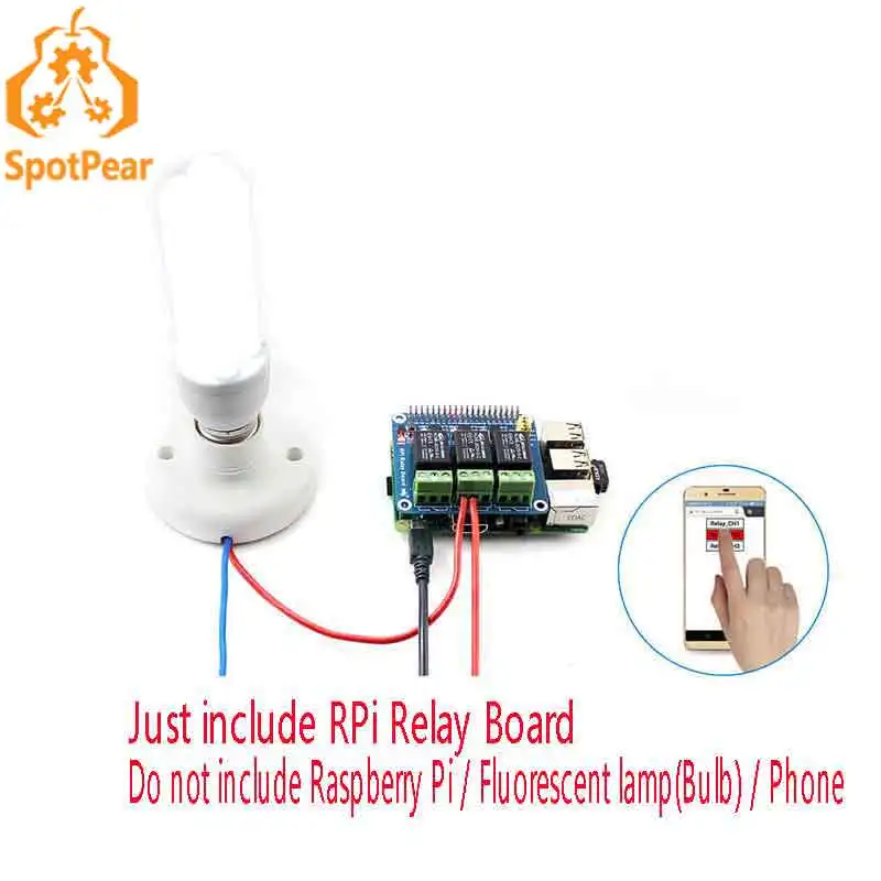

Raspberry Pi relay module expansion board phone control