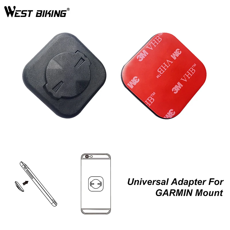 

WEST BIKING MTB Road Bike Phone Sticker 3M Universal Adapter For Garmin Mount GPS Bracket Phone Seat Holder For Cycling