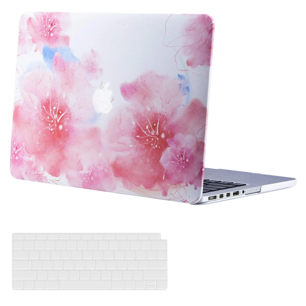 H032白底晕染粉色大花