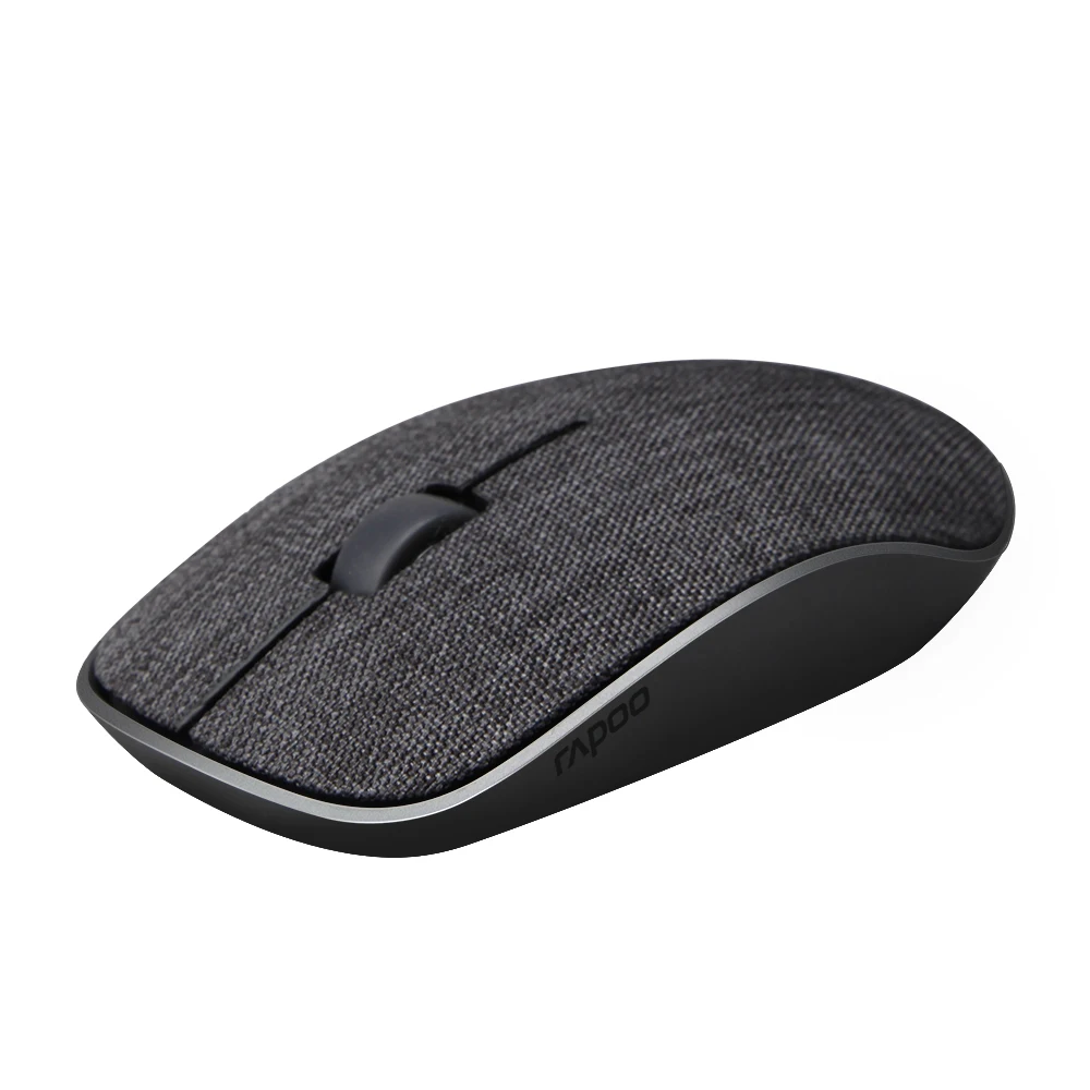 

Original Rapoo 2.4G Wireless Silent Mouse Optical Fashion Pockets Mice Soft Fabric Cover 1000 DPI Portable for Mac PC Laptop