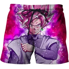 Аниме Dragon Ball Z Наруто мужские летние повседневные шорты Супер Saiyan сын Goku vegeta Cell Piccolo 3D пляжные шорты с рисунком S-6XL