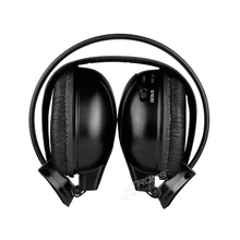 2 PCS Headband Earphones Infrared Stereo Wireless Headphone Dual Channel IR Cordless Headsets For Car Roof Headrest DVD Player