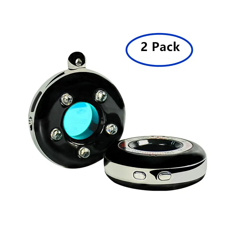 2 Pack SPY Finder PRO Hidden Spy Camera Detector - Portable Pocket Sized Camera Finder Locates Hidden Camera Motion Sensor Alarm
