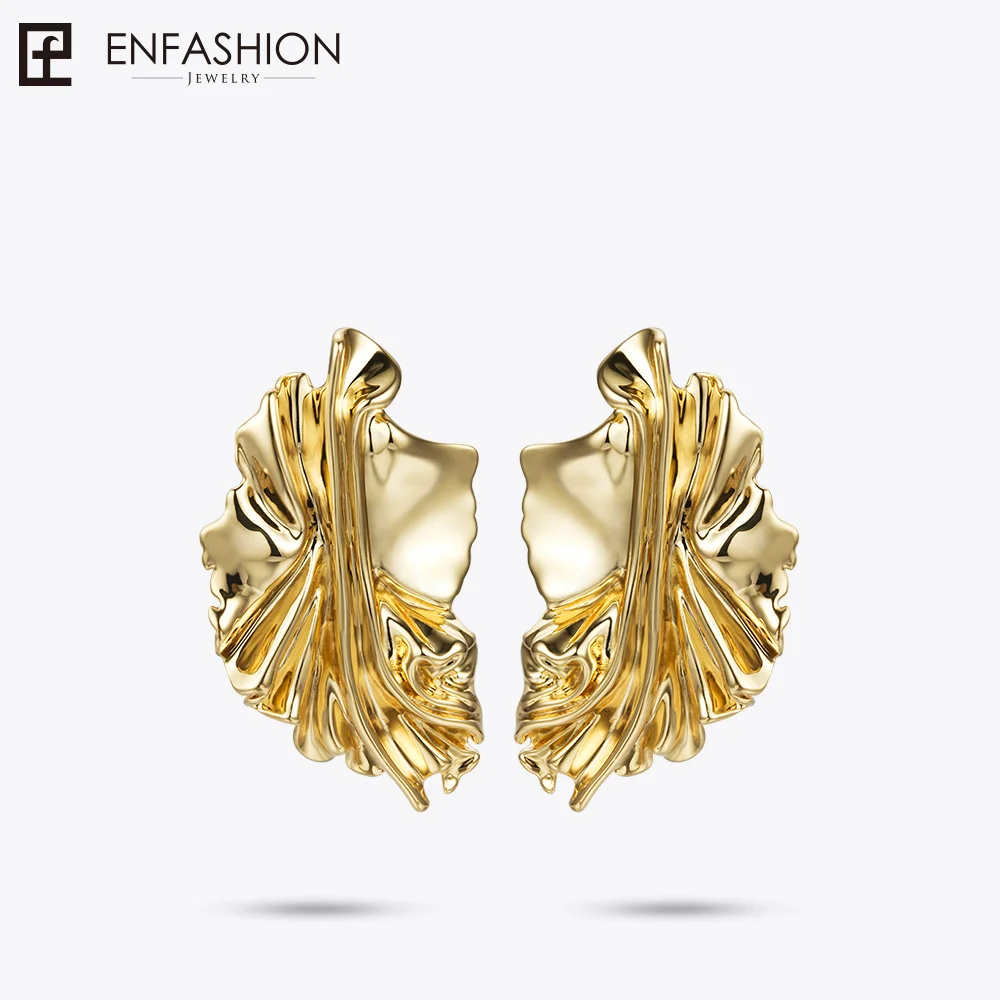 Enfashion Золотые листья серьги для женщин Золотой Цвет листьев Висячие сережки Oorbellen