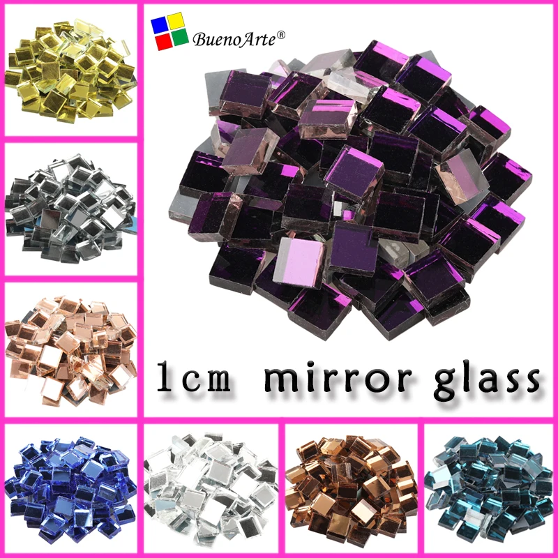 

200g mirror glass Crystal Glossy silver color 3/8inch 10 X 10mm Square silver DIY decoration mirror glass tile