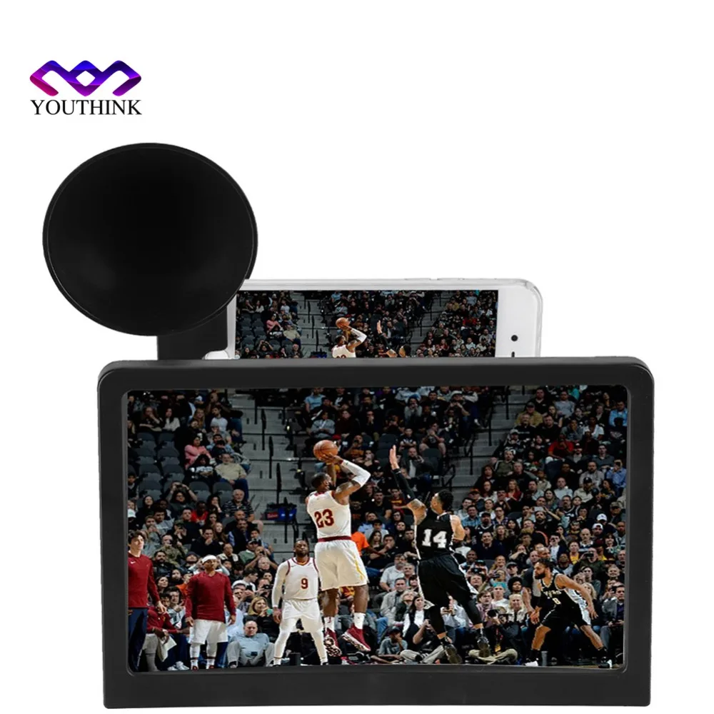 

Mobile Phone Screen Magnifier Enlarge 4~6 times 2 in 1 Phone Holder Stand Bracket for iPhone XR XS Max 5 5S 6 6S eye protection