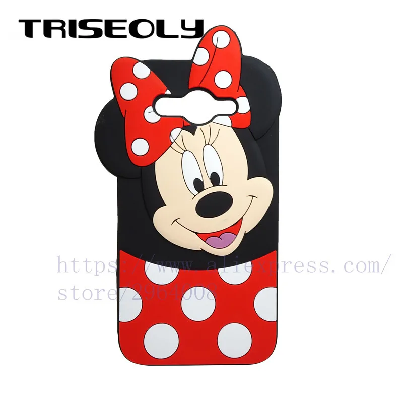 

TRISEOLY3D Cartoon Mouse Case For Huawei Y3 2017 Silicone Phone Cover For Huawei Y3 2017 / Y5 lite 2017 CRO-U00 CRO-L22 U00 Capa