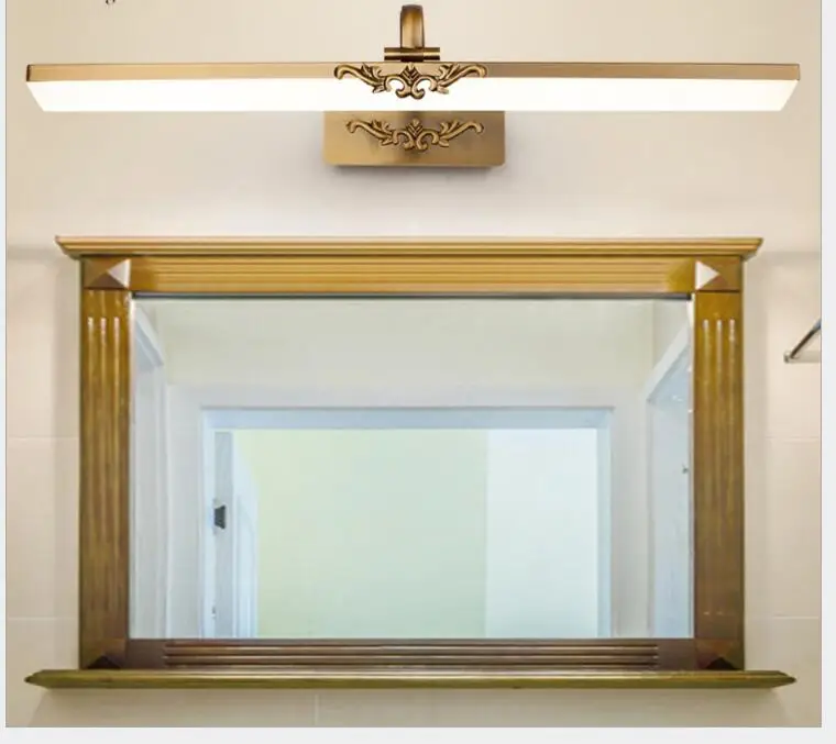 Espelho do Banheiro à Prova Luzes do Espelho do Armário Lâmpada de Parede de Luz 71 Lâmpada d' Água Retro Bronze Vanity Led 41 cm - 51 61 7 Luminárias de parede
