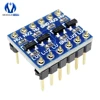 Placa direccional IIC I2C, Módulo 5V 3,3 V DC para Arduino, con pines, electrónica, bricolaje, 10 Uds., Convertidor de Nivel lógico ► Foto 2/6