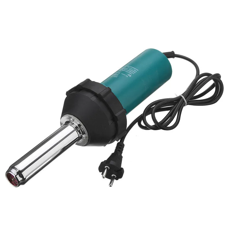 1080W 220V 50Hz Plastic Hot Air Welding Gun with Pencil Tip Nozzle & Flat Tip & Pressure Roller Heat Gun Kit for Welder Machine