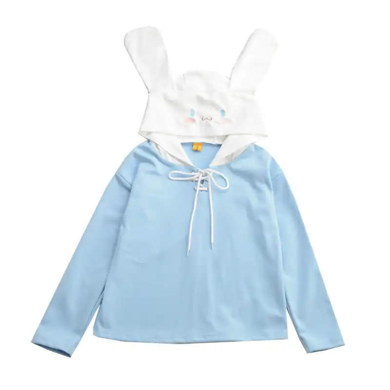 Blue bunny hoodie Clearance