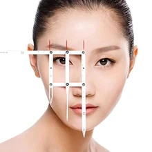 1 набор татуировки бровей линейка для перманентного макияжа глаз бровей симметричный Инструмент Уход Трафарет Shaper линейка Золотое соотношение трафарет