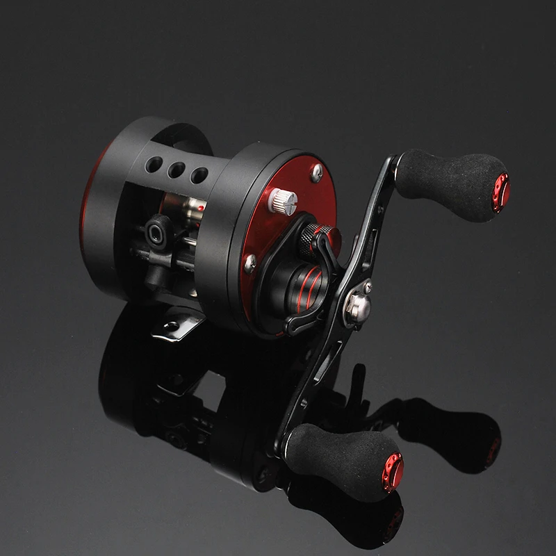 سحلية 10BB جولة Baitcasting بكرة المغناطيسي الفرامل نظام اليسار/يمين الصيد بكرة