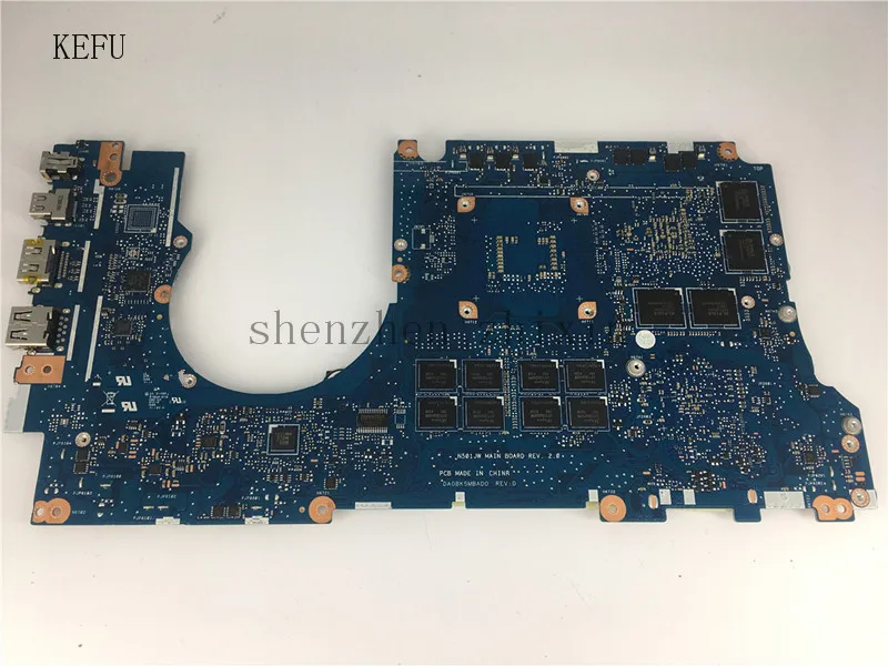 Оригинальная материнская плата KEFU для ASUS N501JW N501J G501JW G501J UX50JW UX501J ноутбука 4G RAM