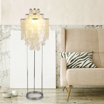 

modern Nordic Natural shells floor lamp Bedroom standing Shell lamps
