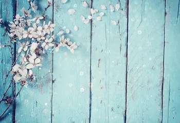 

Printed Wooden Flowers Photo Background Baby Birthday Cake Thin Vinyl Photography Backdrops Fond Photographie Mariag