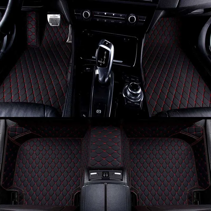 for 5 seats KADULEE изготовленный на заказ автомобильный напольный коврик для ног для peugeot 308 206 508 5008 301 408 2008 207 3008 2012 водонепроницаемый автомобиля аксессуары для укладки волос - Название цвета: for 5 seats