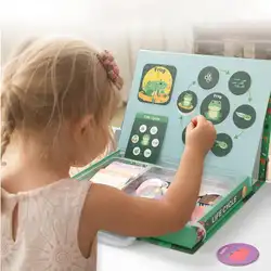 Магнитный жизненный цикл лягушка животные Пазлы ручка живопись доска Дети Обучающие игрушки