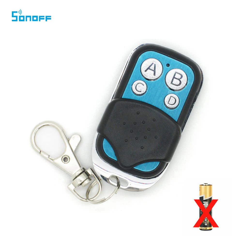 

2018 New Style Sonoff 433Mhz 4 Buttons Wireless Touch Remote Controller for Itead RF Switch Free Shipping