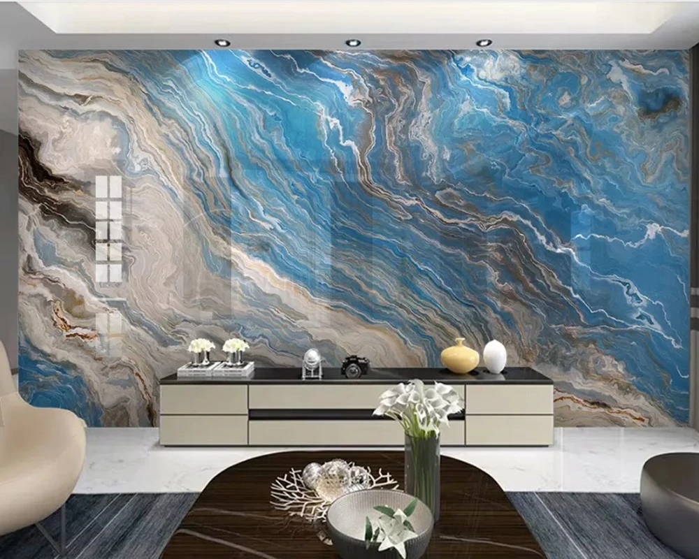 

Papel de parede Sapphire natural stone texture marble wallpaper,living room bedroom TV wall papers home decors restaurant mural