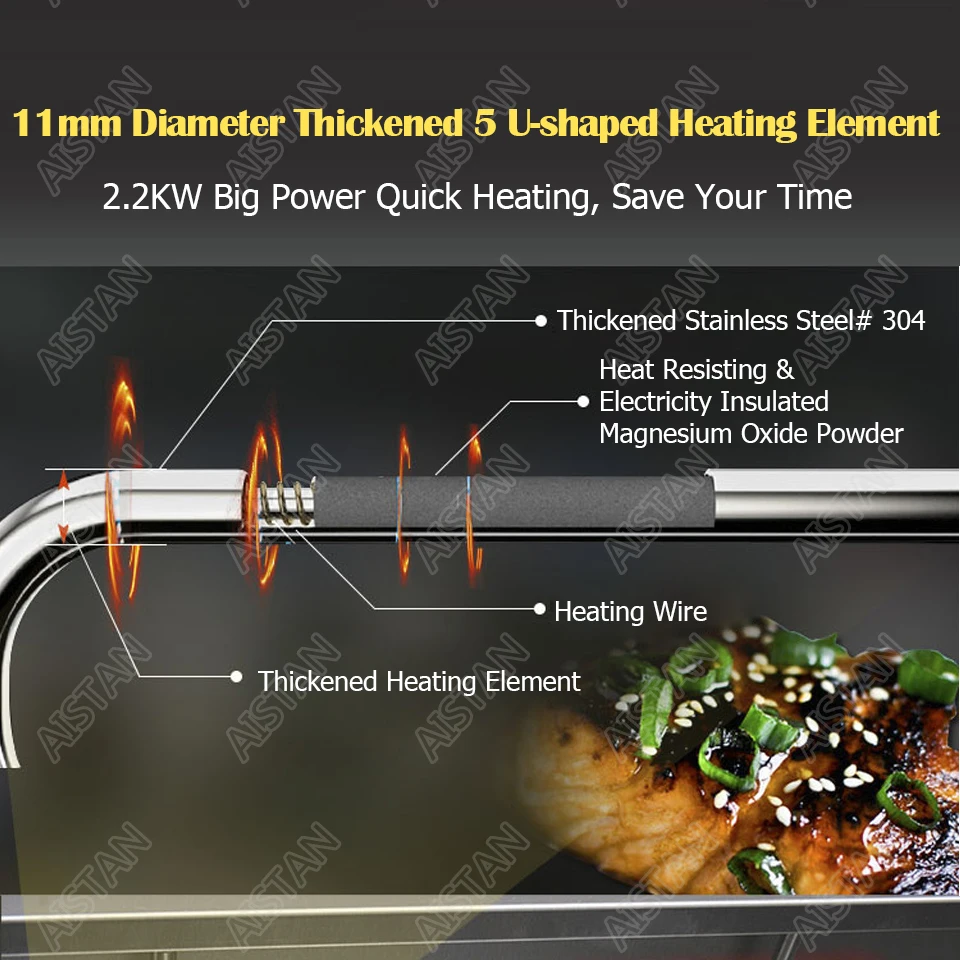 AT936 stainless steel electric hanging salamander for barbecue and kitchen equipment AT936 stainless steel electric hanging salamander for barbecue and kitchen equipment