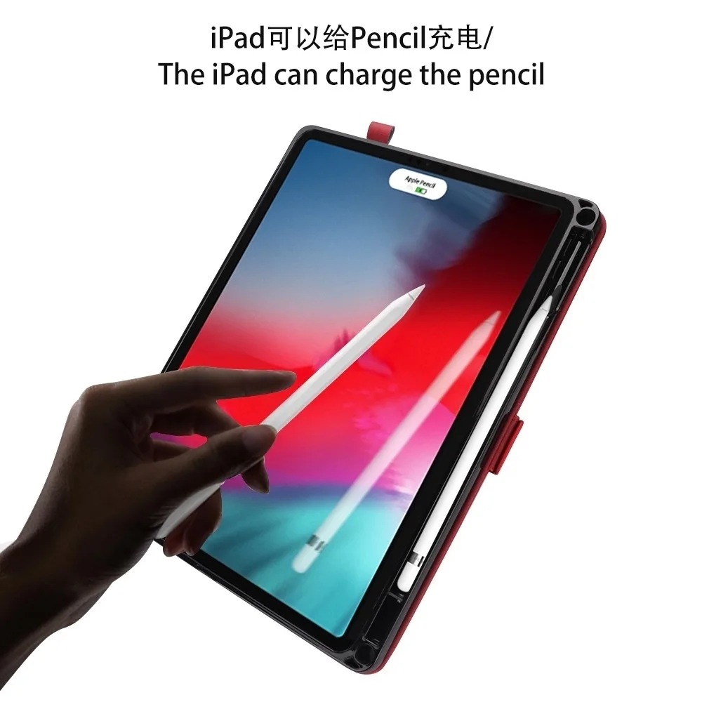 

New Cover for iPad Pro11 Cover ESR Premium Leather Luxury Business Folio Stand Pocket Pen Tray Charge Smart Cover for iPad A1979