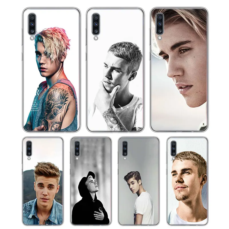 Transparent Soft Silicone Phone Case Justin bieber for Samsung Galaxy A10 A30 A40 A50 A70 Cover