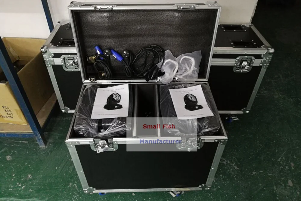 Светодиодный сценический светильник 8XLot с зумом s 36X18W RGBWA + UV 6 в 1 сенсорный экран DMX