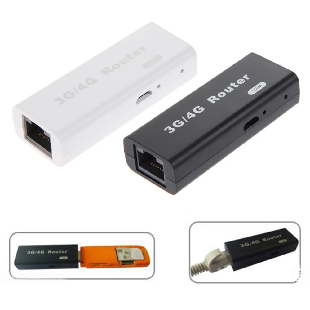  Brand New Mini 3G/4G WiFi Wlan Hotspot AP Client 150Mbps RJ45 USB Wireless Router For Mini 3G WiFi Router 