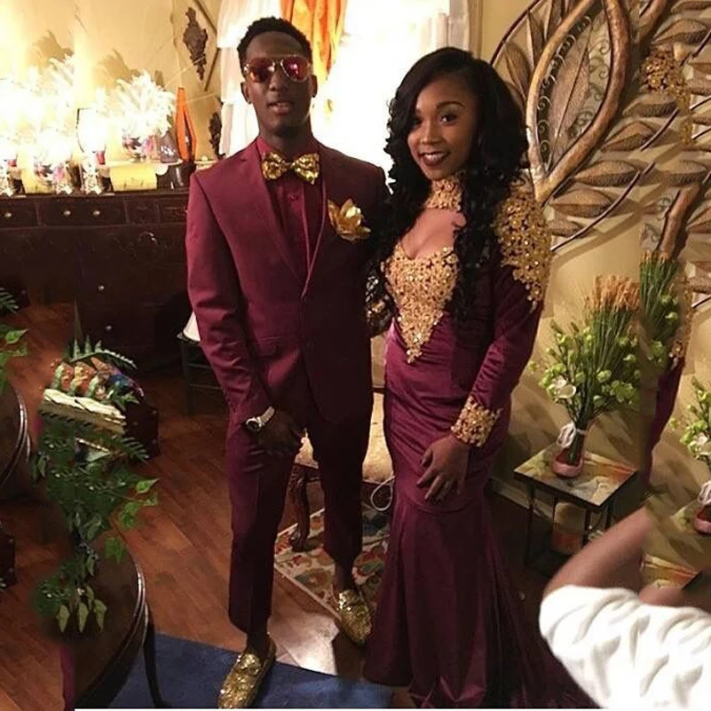 burgundy men sutis wedding