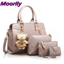 European Style 2016 Women Bag Fashion Women Messenger Four Handbag Women Shoulder Bag Tote Leather Handbags