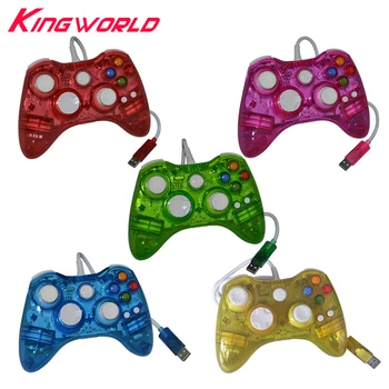 

USB Wired Game Handle LED Light Colour Glow Portable Game Controller Gampad For Microsoft for Xbox 360 Accessories