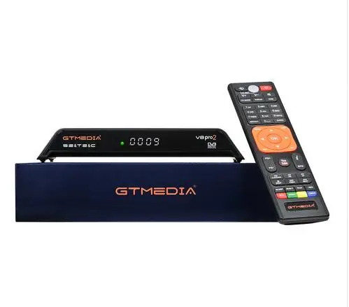 

5PCS Gtmedia V8 pro2 H.265 DVB-S2+T2+DVB-C Satellite Receiver Built in WIFI PowerVu Biss Free sat v8 golden