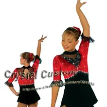 Красивые платья для катания на коньках для девочек с спандексом Изящные новые брендовые соревнования в фигурном катании платье на заказ DR2680