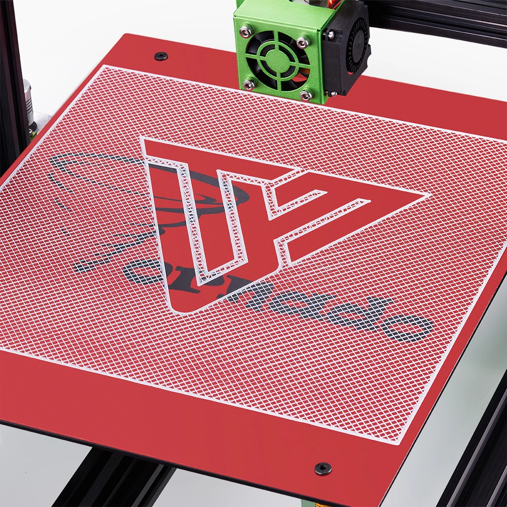 

3D Printer Accessory TEVO Tornado Heating Bed Sticker 370*310mm PC Film Red/Green Color Hot Plate Sticker 3D Printer Parts