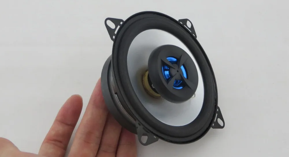 1 пара 4 дюймовых серебристых автомобильных колонок с одним ядром Hi Fi