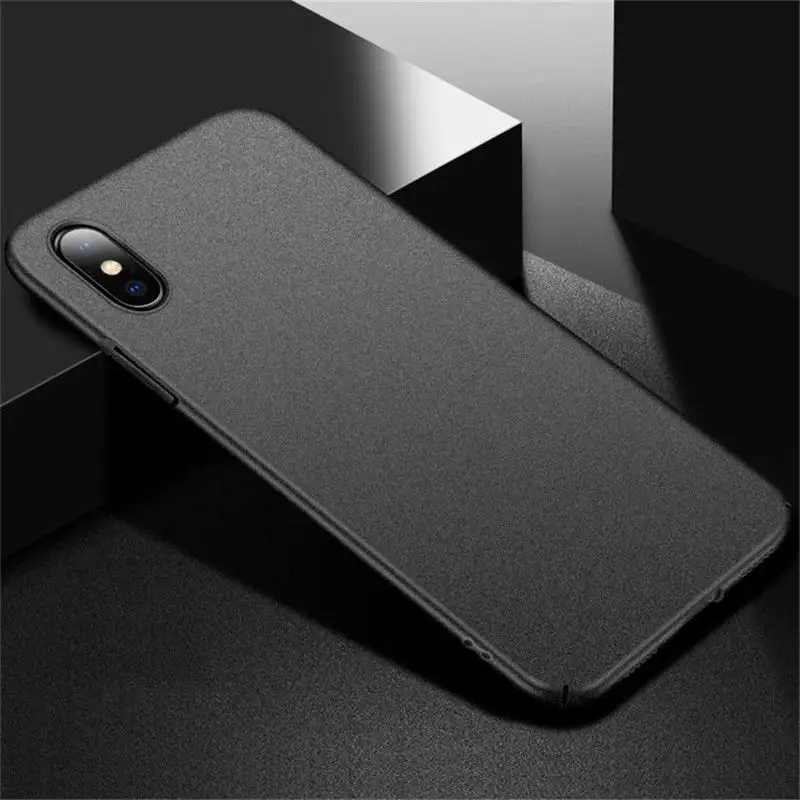 

Luxury Frosted Scrub Sandstone Matte Phone Case For iPhone X 10 8 Plus Ultra Slim Hard PC Cover For iPhone 6 6S 7 Plus 5 5S SE