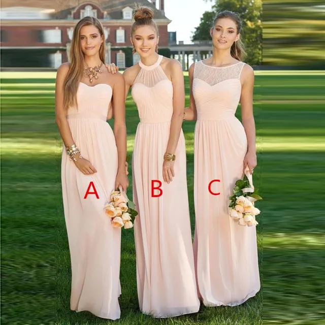 Light Pink Bridesmaid Dresses