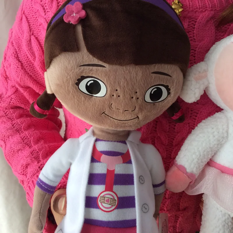 1 комплект, оригинальные плюшевые мягкие игрушки Doc McStuffins, Dottie girl and McStuffin Lambie sheep, плюшевые игрушки для детей и детей в подарок