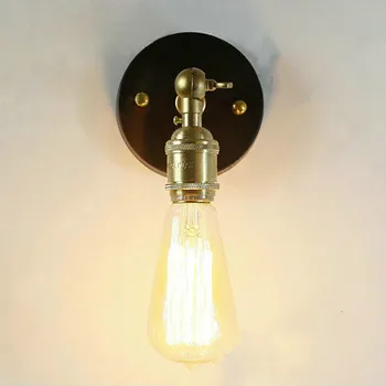 Cena E27 Lampa Retro-komin Przemysłowy Wisiorek Z Mosiądzu Lampa ścienna Edison