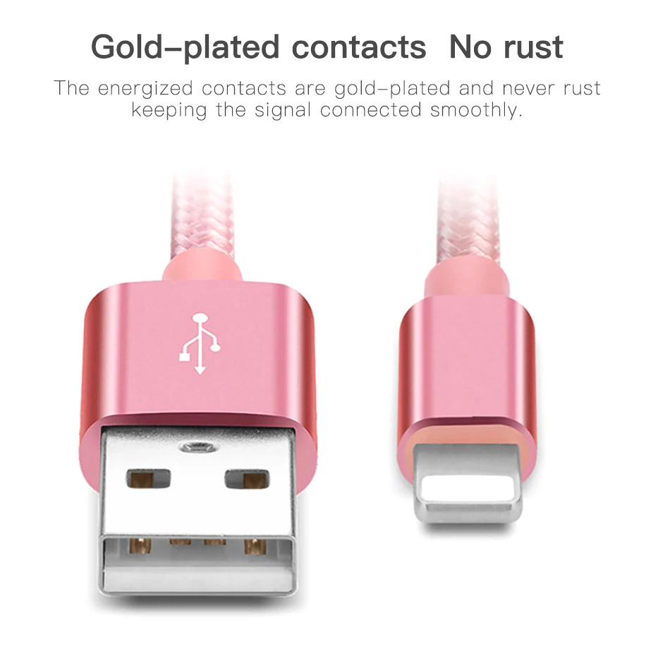 NOHON For Apple USB Charging Data Cable For iPhone X 7 6 8 6S 5S Plus XS MAX XR For iPad Mini IOS 12 8 Pin Fast Charge Cables 1M