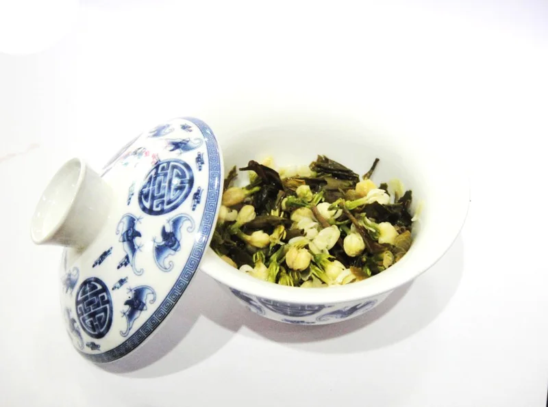 

Buy 5 get 1 free,100g Jasmine Flower green Tea, jasmine flavor Green Tea with jasmine flowers +Secret Gift,Free shipping