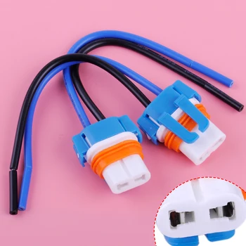 

CITALL 2pcs Universal 9006 HB4 Ceramic Socket Bulb Holder Adapter Replacement Connector With Wire Harness For Car