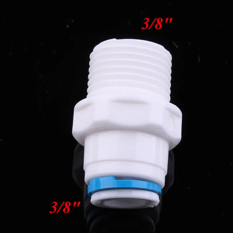Прямой 3/8 &quotшланг быстрого подключения 3/8&quot BSP Мужская резьба RO воды аквариума