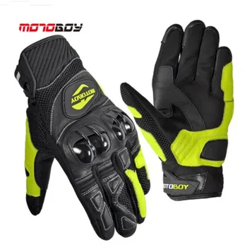 

2017 Autumn Winter New MOTOBOY Cross-country motorcycle gloves Sheep skin leather motorbike glove Wearable Breathable Wrestling